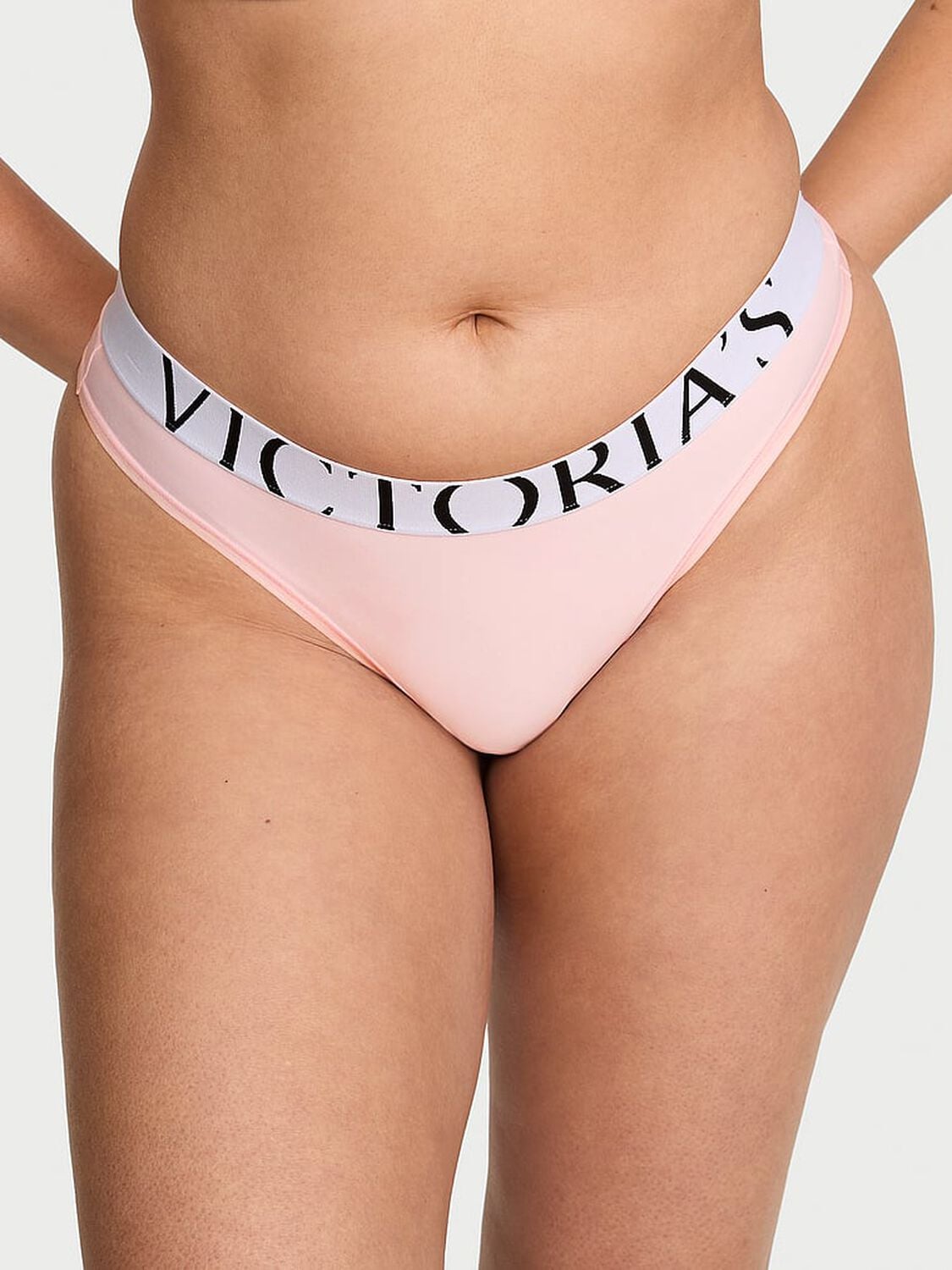 vs Cotton Cool Thong Panty Angel Pink 1 of 2 