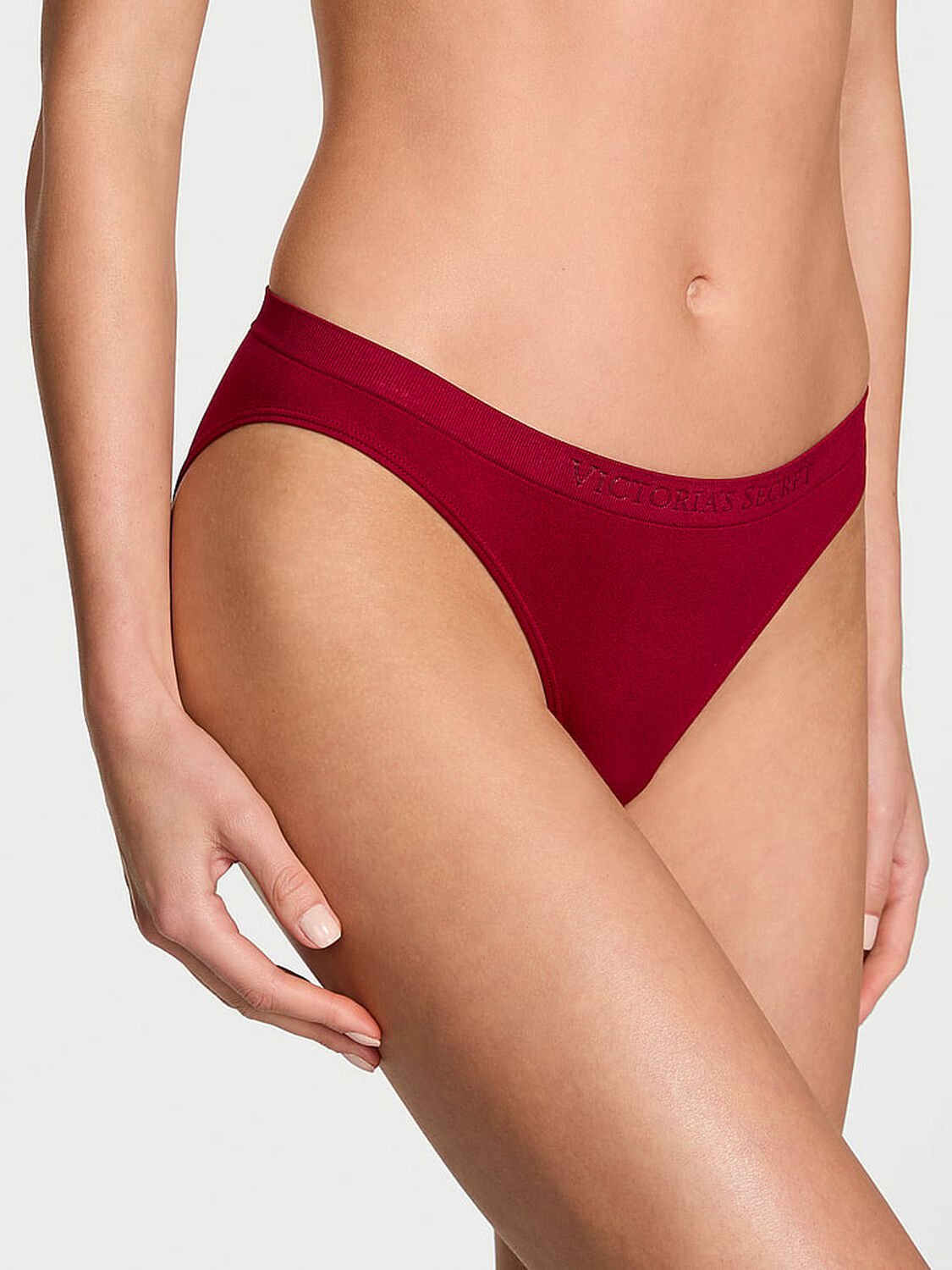 vs Seamless Seamless Shine Bikini Panty Red Lacquer 1 of 3 