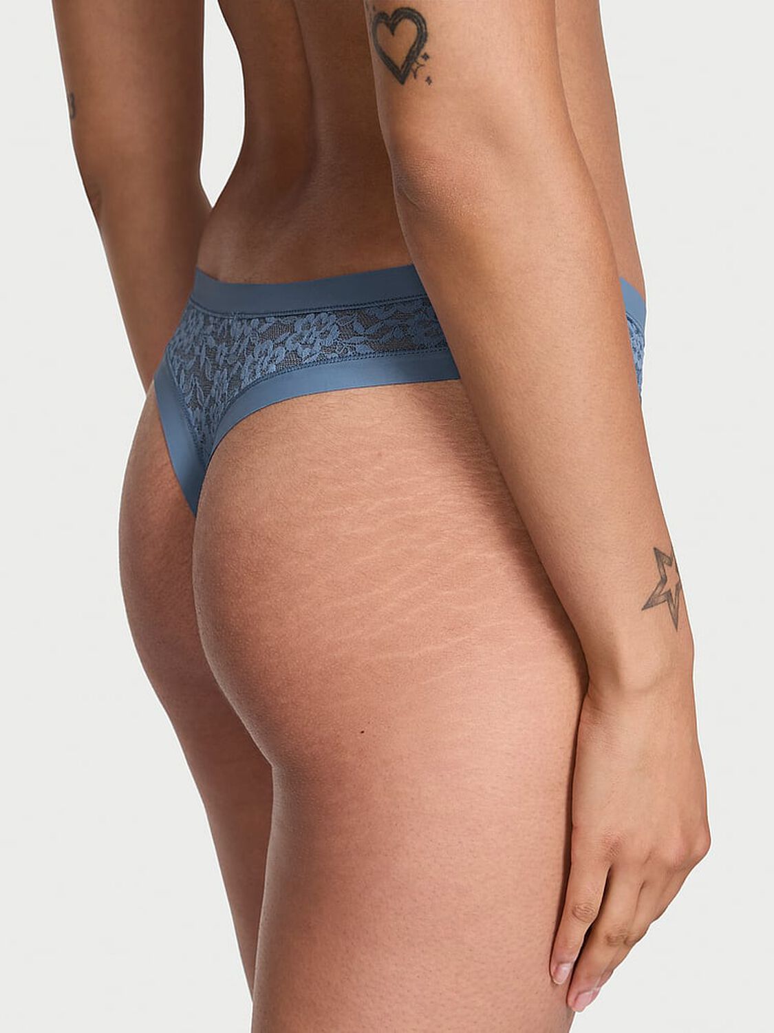 vs No-Show No-Show Lacie Thong Panty Moonlight Blue 1 of 3 