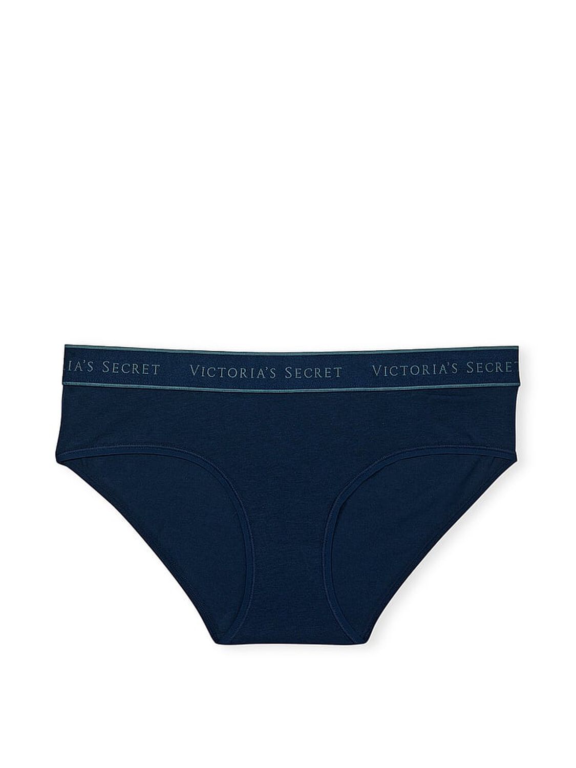 vs Cotton Logo Cotton Hiphugger Panty Noir Navy 3 of 3 