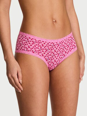 Cotton Lace-Waist Cheeky Panty