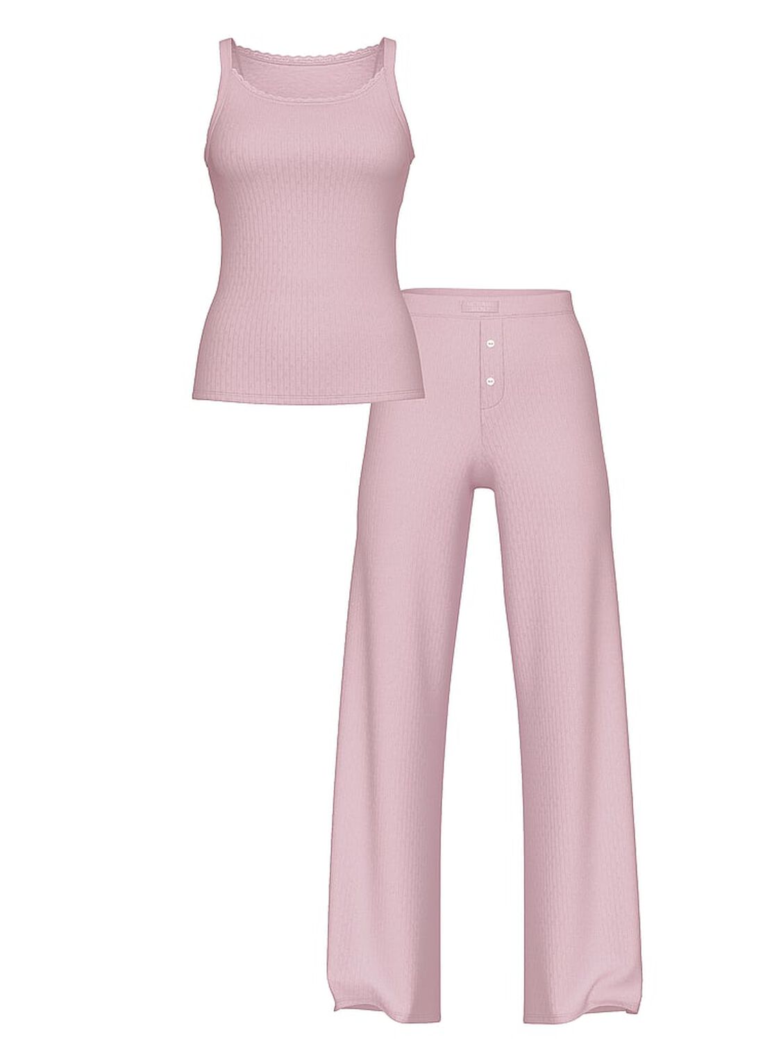 vs Victoria's Secret Pointelle Modal Cami & Pants Set Violet Pearl 3 of 3 