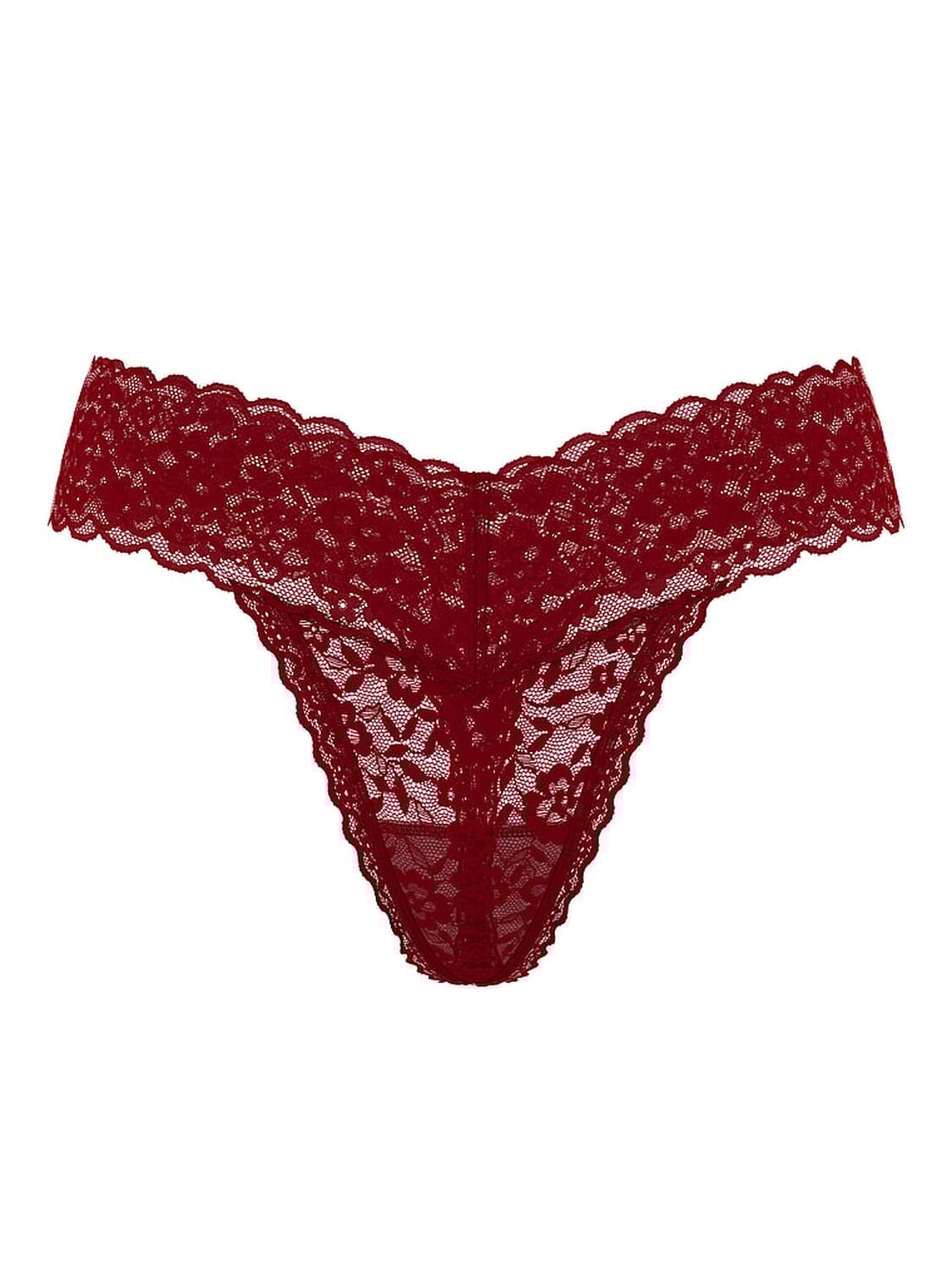 vs The Lacie Lace Thong Panty Sangria Red 3 of 4 