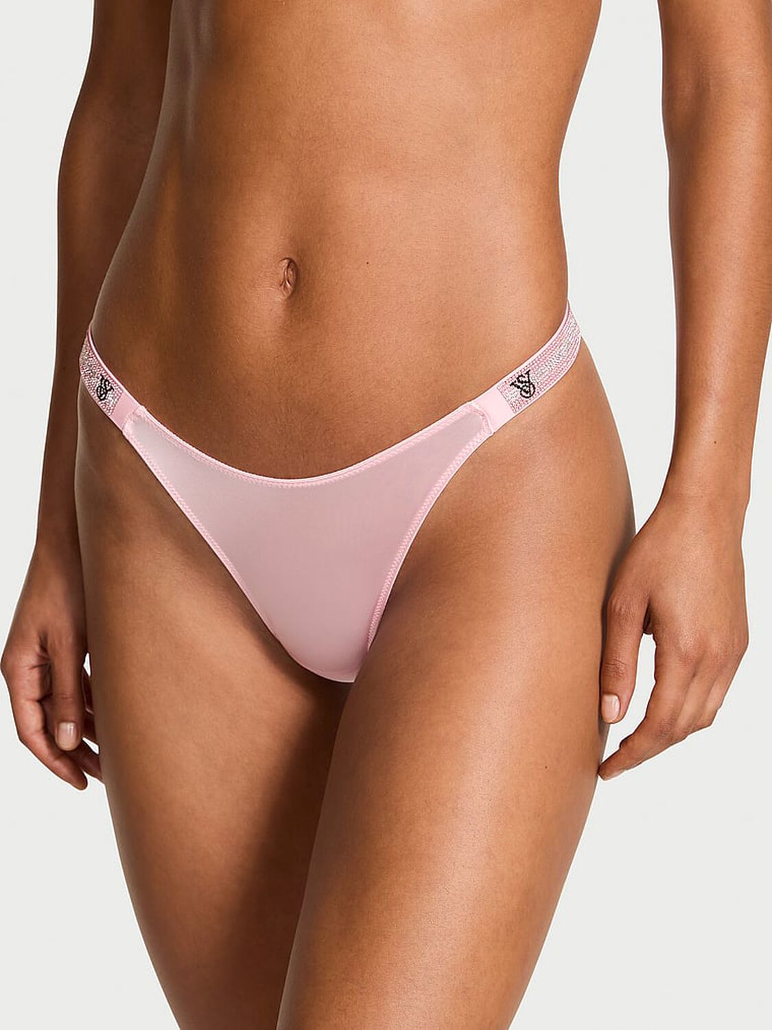 vs Very Sexy Logo Shine Strap Thong Panty 2 of 3 