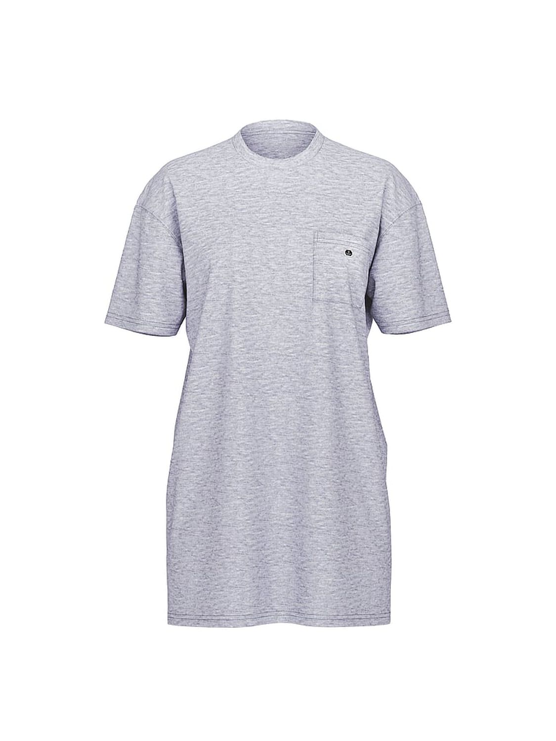 vs Victoria's Secret 100% Cotton Oversize Pocket Sleep Tee Medium Heather Grey 3 of 3 