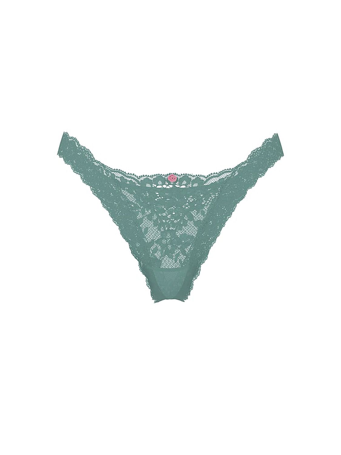 vs Dream Angels Lace Brazilian Panty Arctic Green 2 of 3 