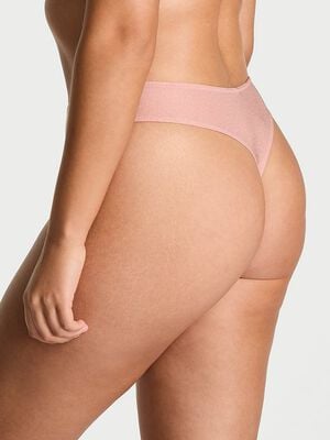 Body by Victoria Flex Shimmer Mid-Rise Thong Panty