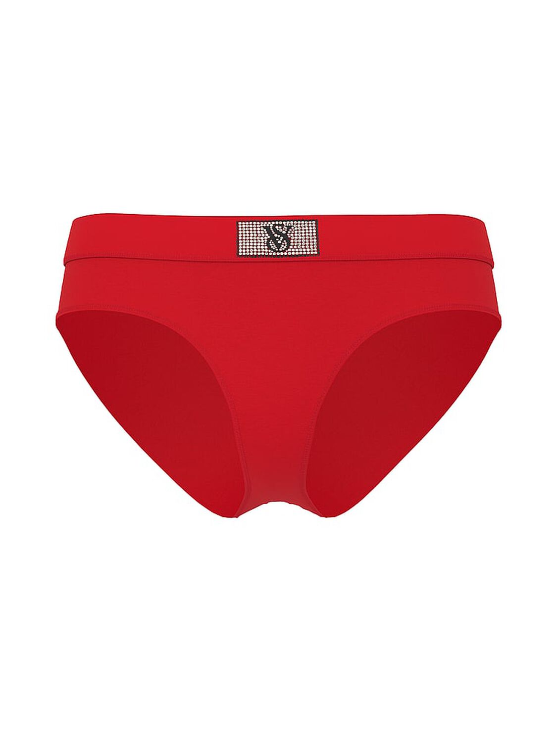 vs Cotton Logo Cotton Shine Patch Velvet Hiphugger Panty Lipstick 1 of 1 