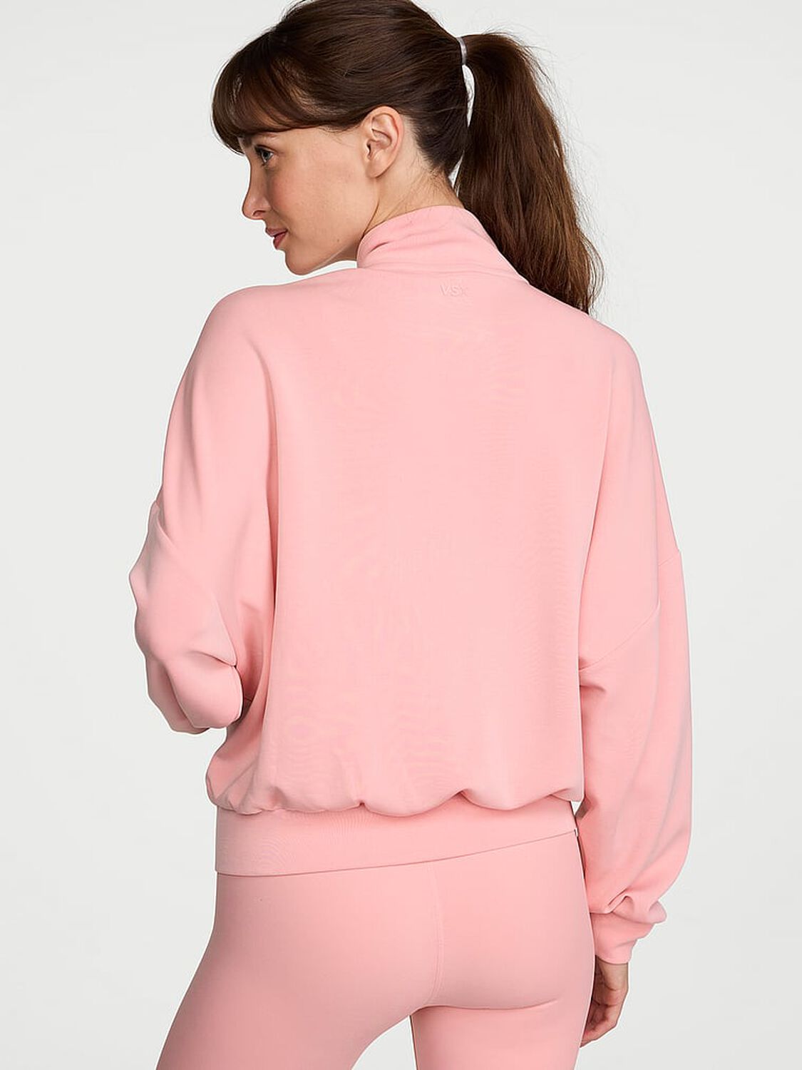 vs Vsx Featherweight Knit Full-Zip Track Jacket Dusk Pink 2 of 3 