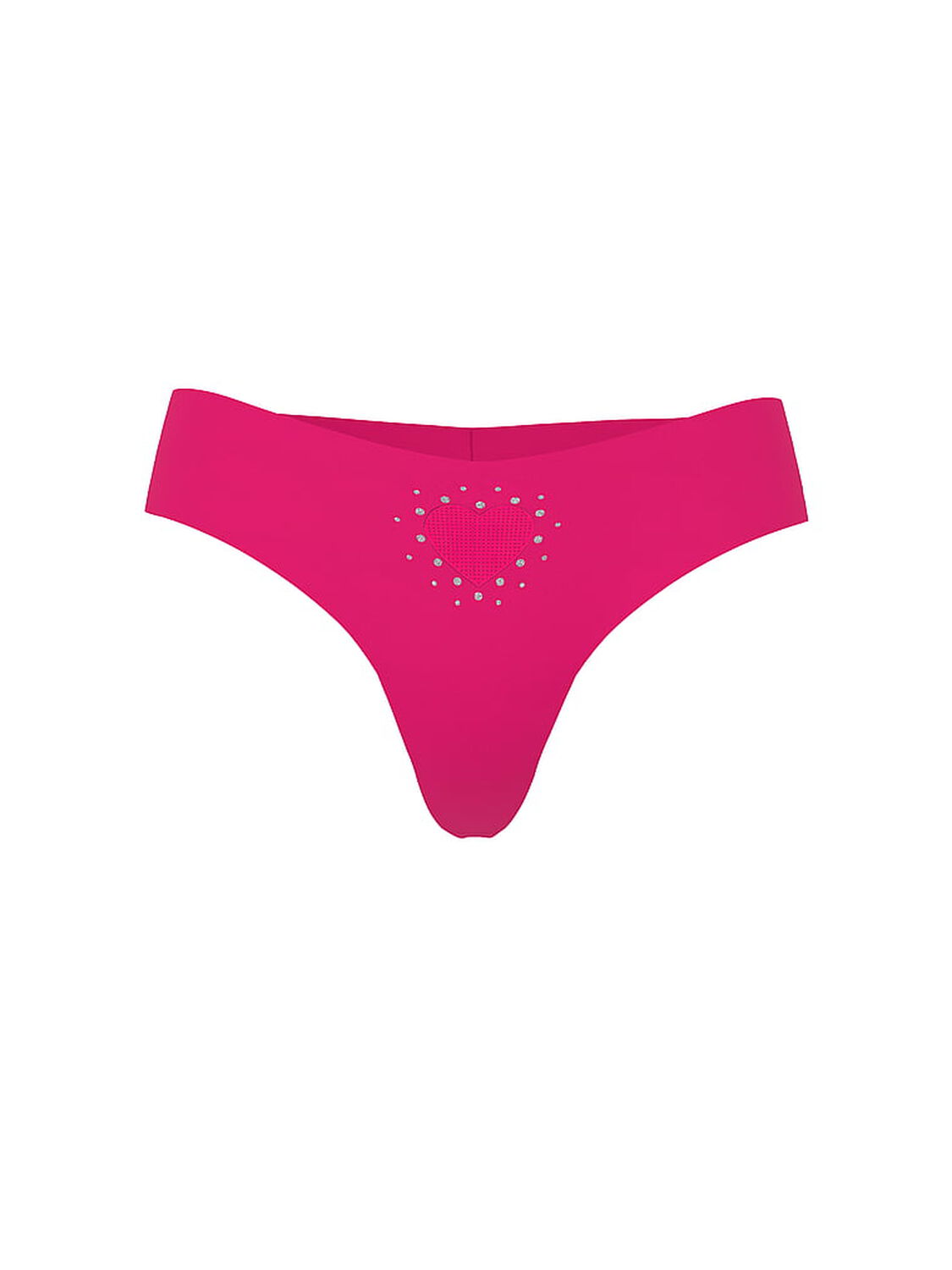 vs No-Show No-Show Heart Cut-Out Thong Panty Pop Pink 3 of 4 