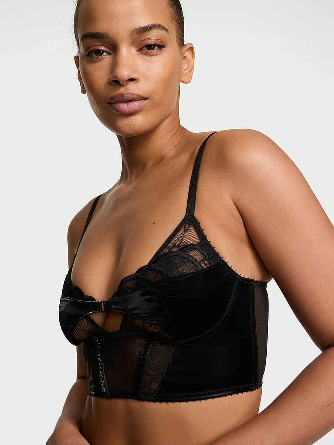 vs Very Sexy Sex-Ray Embroidery Bra Top Sexray Black 1 of 4 