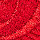 Tied-with-a-Bow Embroidery Brazilian Panty, Bright Vermillion, swatch
