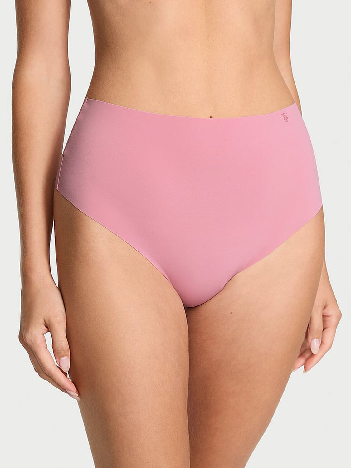vs No-Show No-Show High-Waist Thong Panty Lilac Pink 2 of 3 