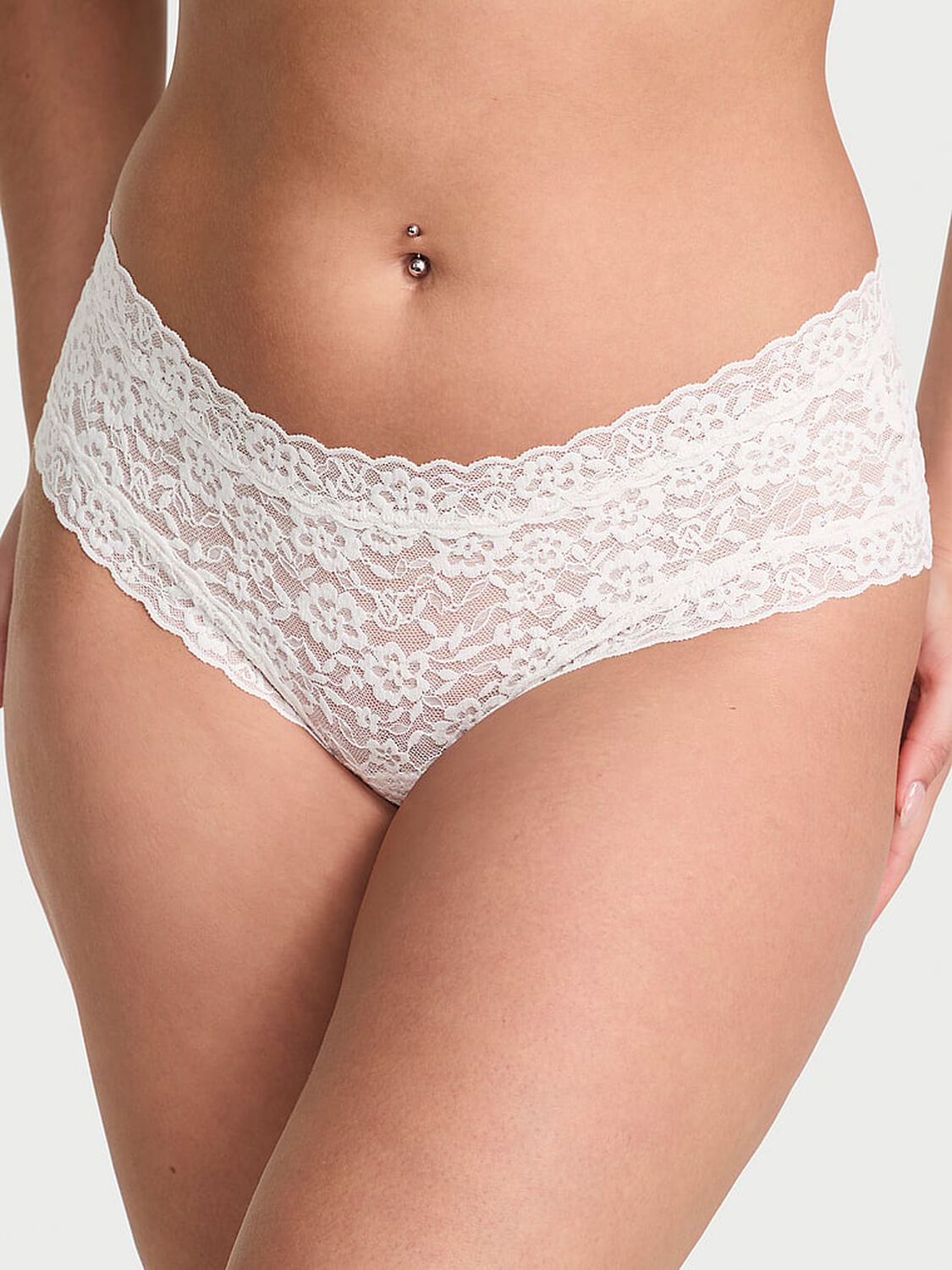 vs The Lacie Blossom Lace Cheeky Panty Coconut White 1 of 3 