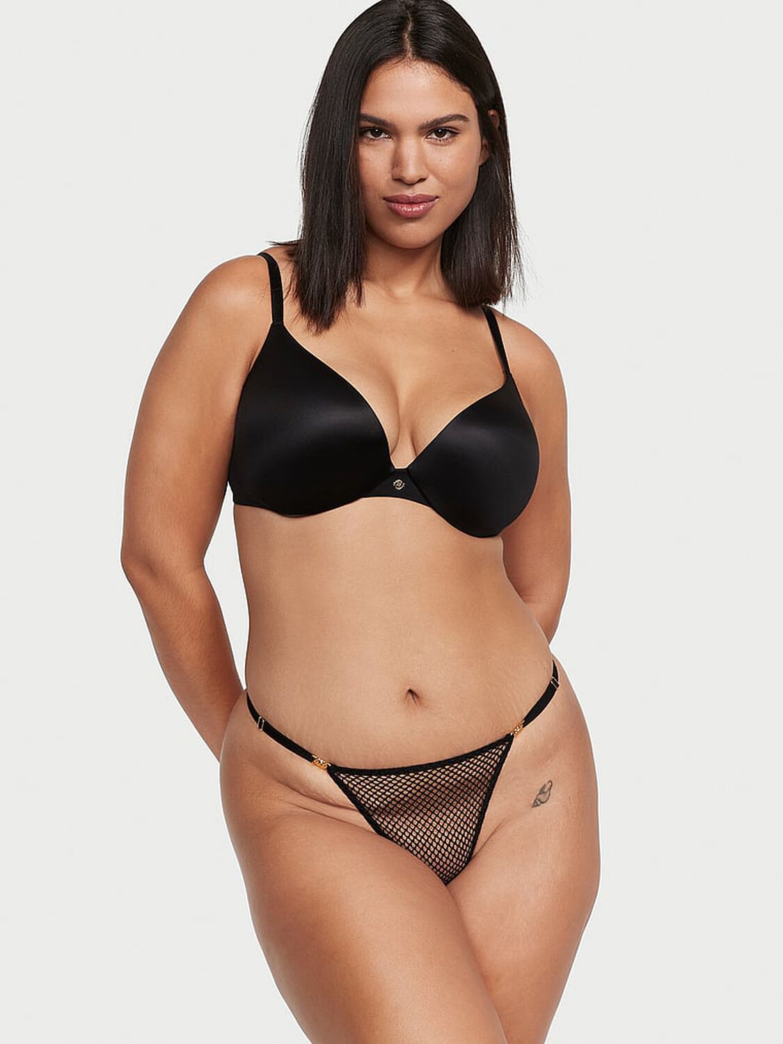 vs Very Sexy Fishnet Adjustable V-String Panty Black 4 of 4 