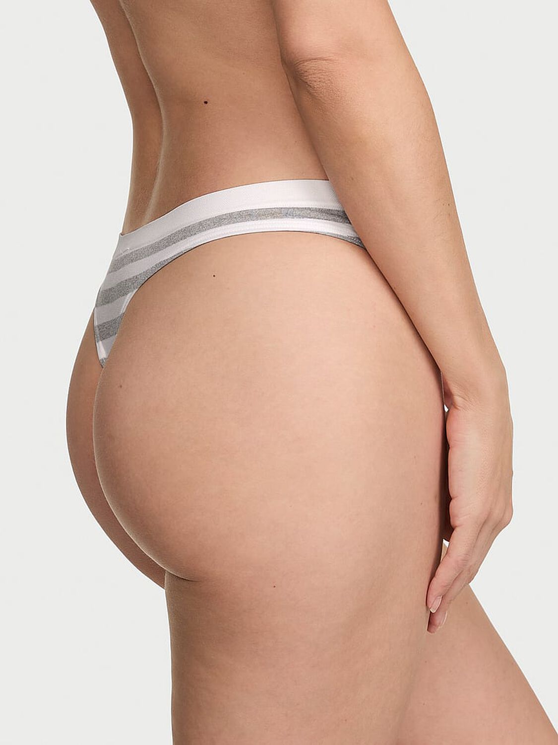 vs Seamless Seamless Thong Panty Grey Beach Stripe 2 of 3 