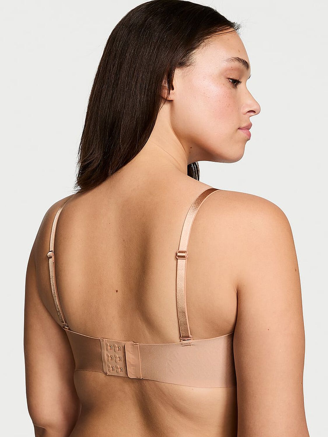 vs Victoria's Secret Bare Illusions Lightly Lined Smooth Strapless Bra Praline 2 of 4 