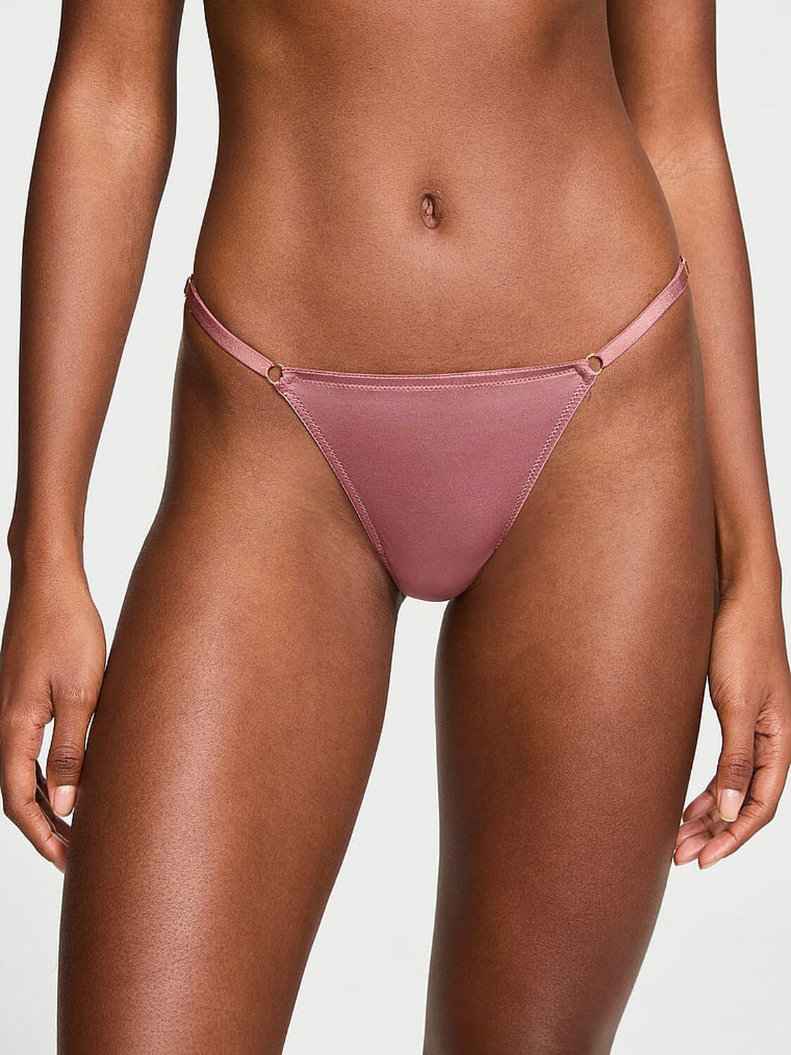 vs Very Sexy V-Hardware Adjustable V-String Panty Vintage Rose 1 of 3 