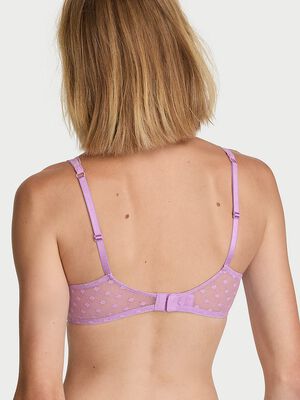 Dot Geo Lace Unlined Balconette Bra