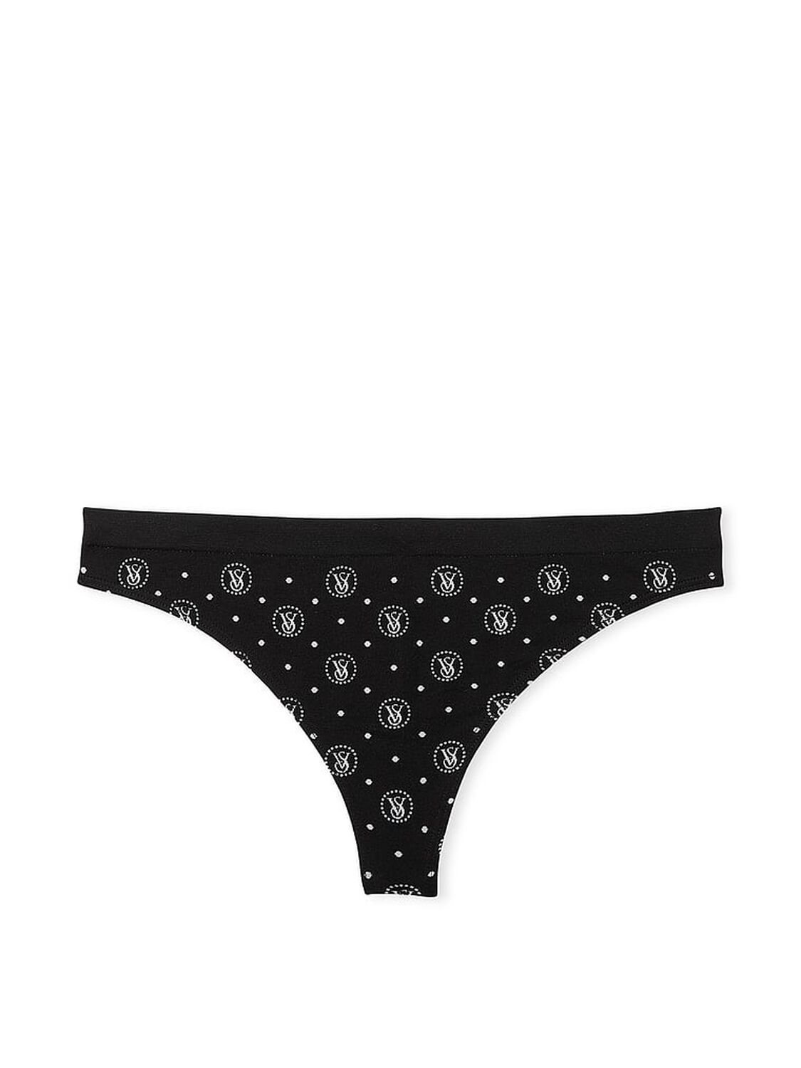 vs Seamless Seamless Thong Panty Black Logo Dots 3 of 3 