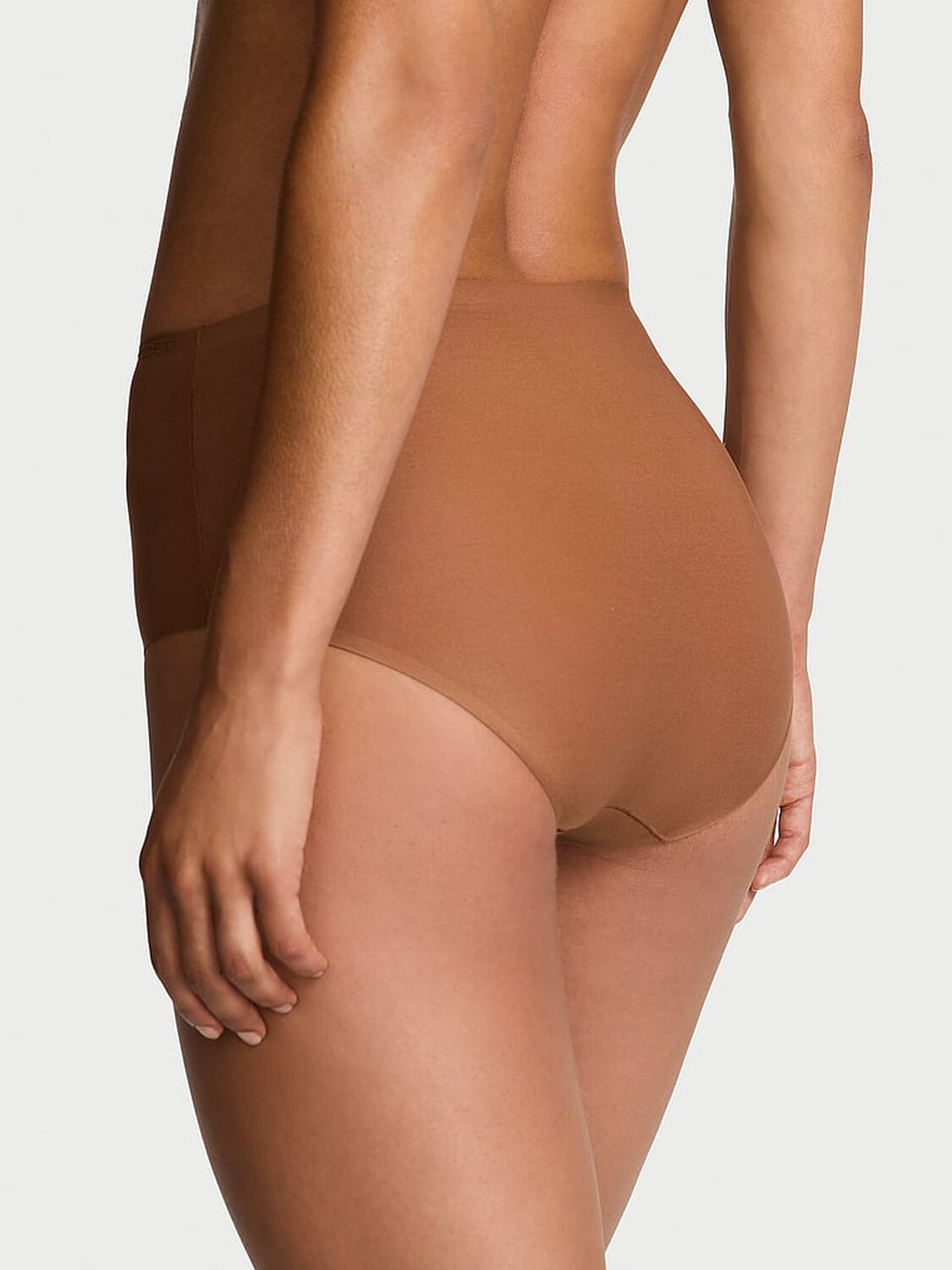 vs Body By Victoria Body by Victoria Flex Mid-Rise Modern Brief Panty Caramel 2 of 3 