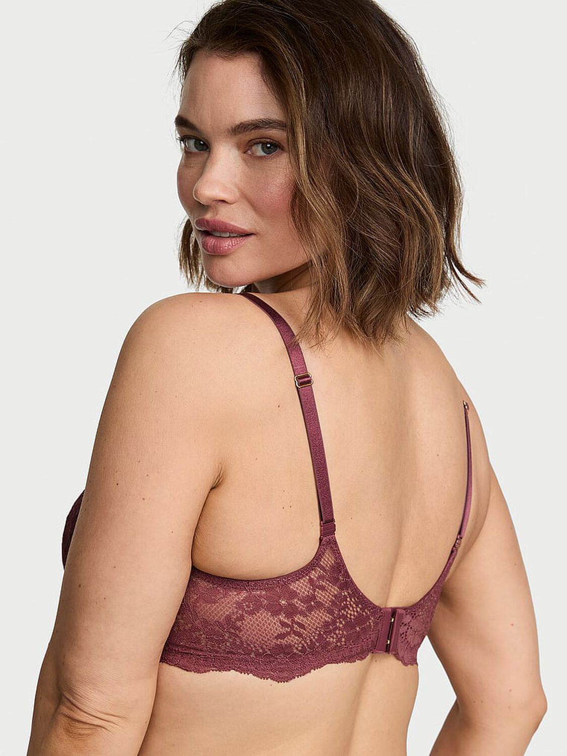 vs Dream Angels Lace Push-Up Bra Morning Rose 2 of 4 