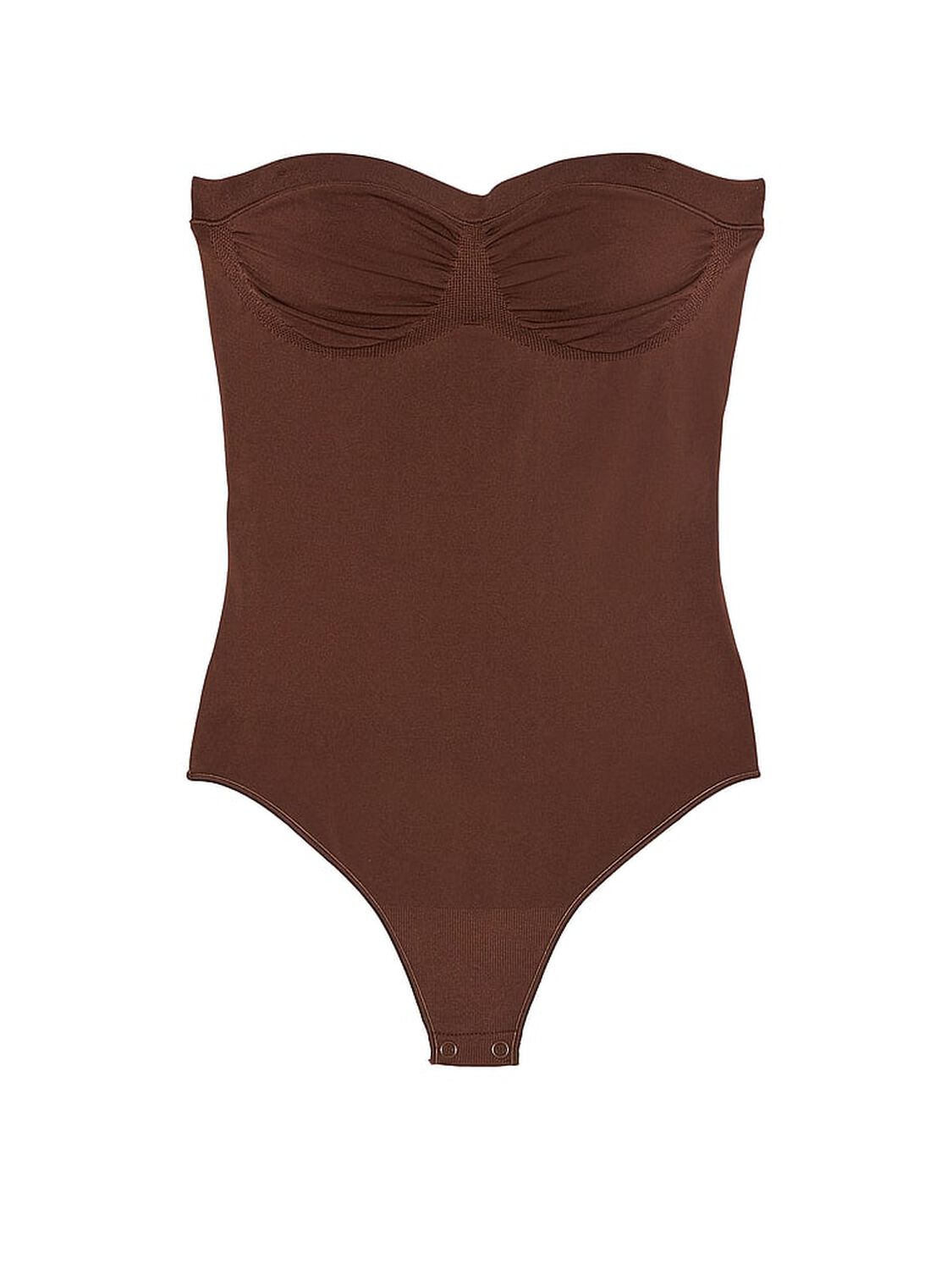 vs Victoria's Secret Shapewear by Victoria SeamlessShaping™ Strapless Bodysuit Ganache 3 of 4 
