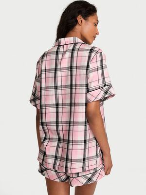 Flannel Short Pajama Set