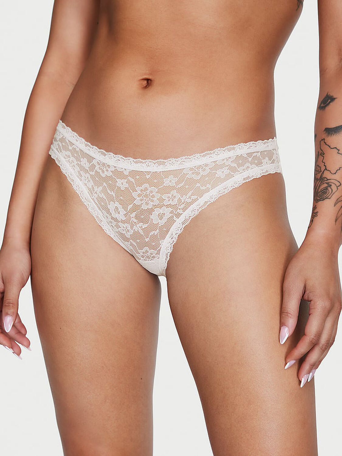vs The Lacie Lace Bikini Panty Coconut White 1 of 3 