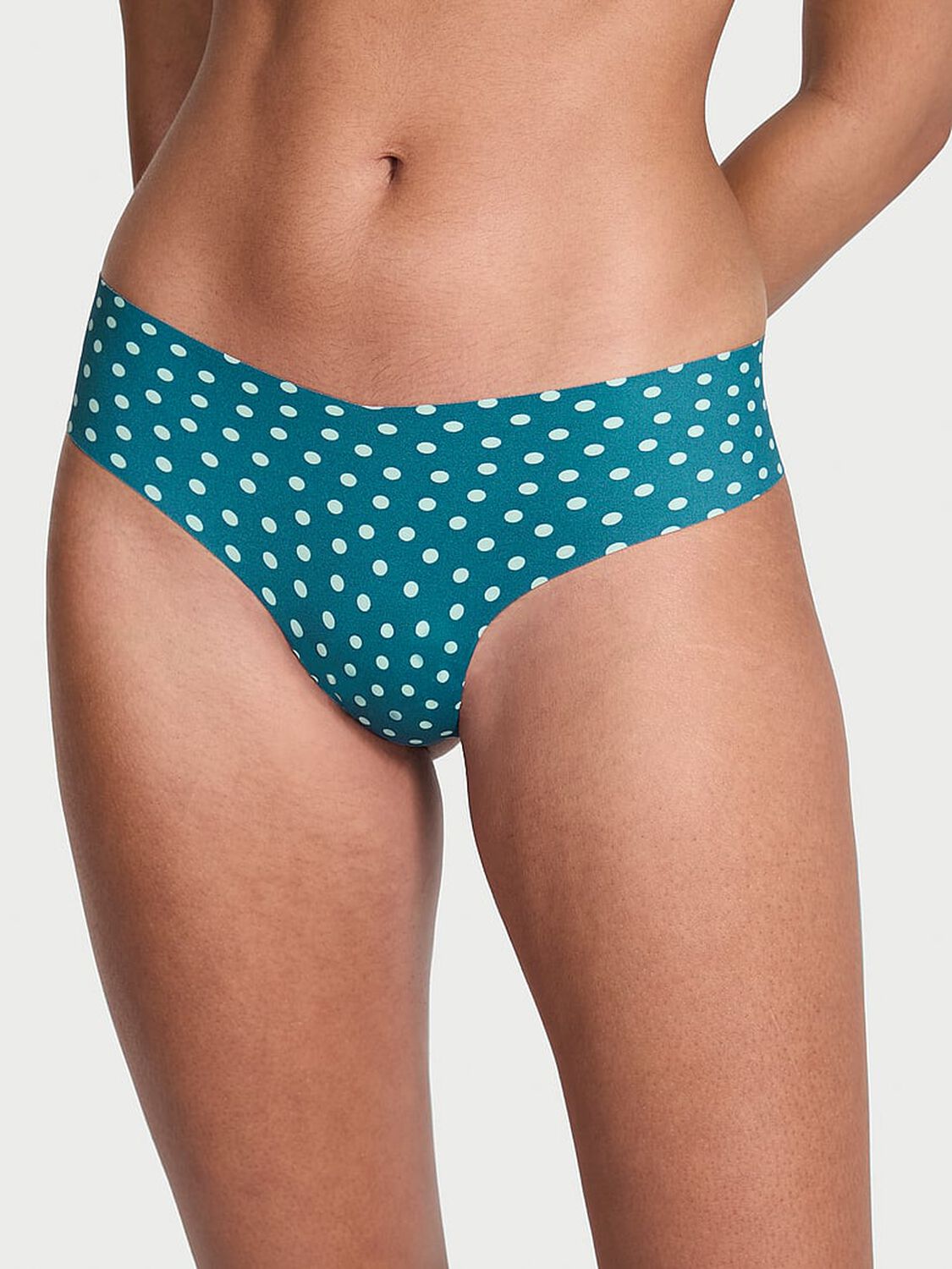 vs No-Show No-Show Thong Panty Teal Haze Dots 2 of 3 