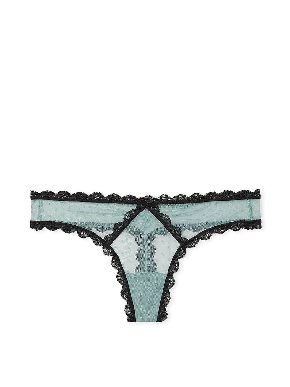vs Dream Angels Swiss Dot Lace Thong Panty 3 of 4 