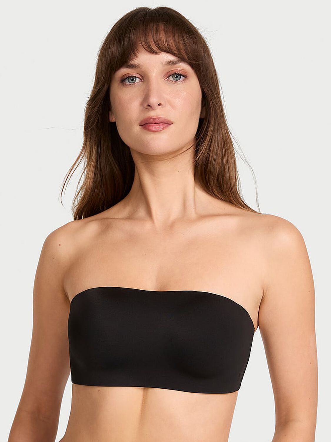 vs Victoria's Secret Bare Invisible by Victoria's Secret Perfect Comfort Wireless Push-Up Strapless Bra Black 1 of 4 