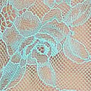 Rose Lace Plunge Flutter Romper, Dusty Turquoise, swatch