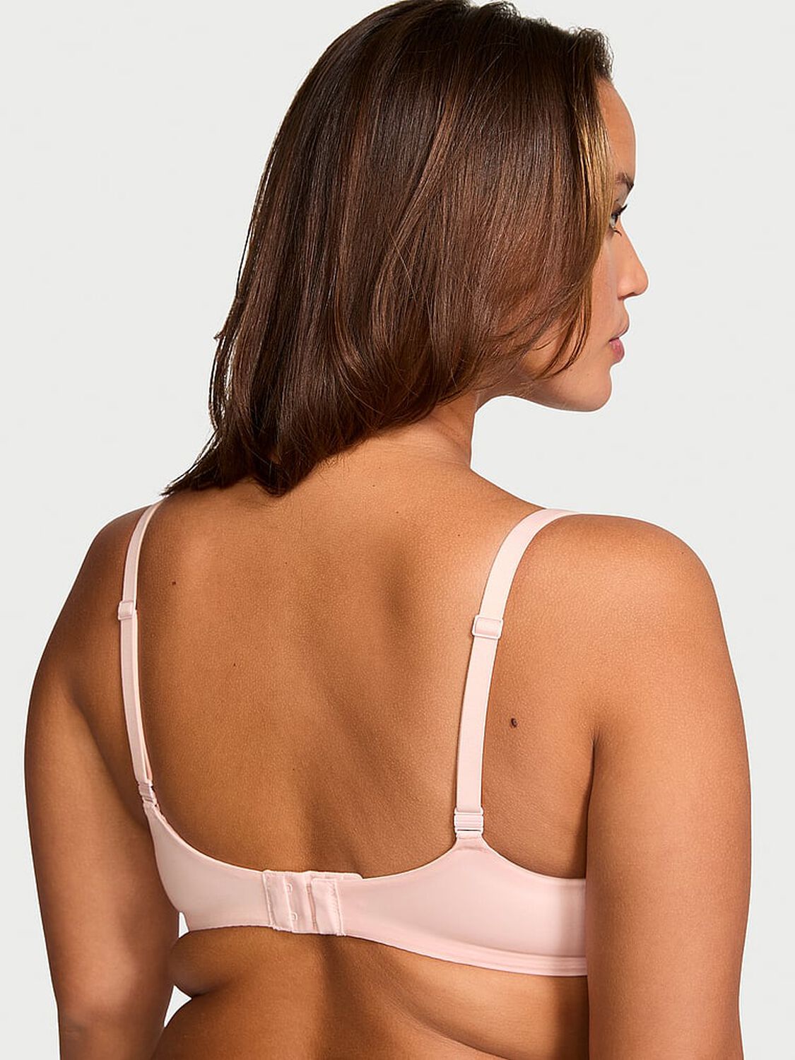 vs Body By Victoria Invisible Lift Unlined Smooth Demi Bra Purest Pink 2 of 4 