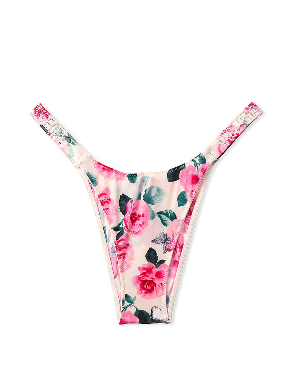 vs Very Sexy Bombshell Shine Strap Brazilian Panty Call Me Rose 3 of 4 