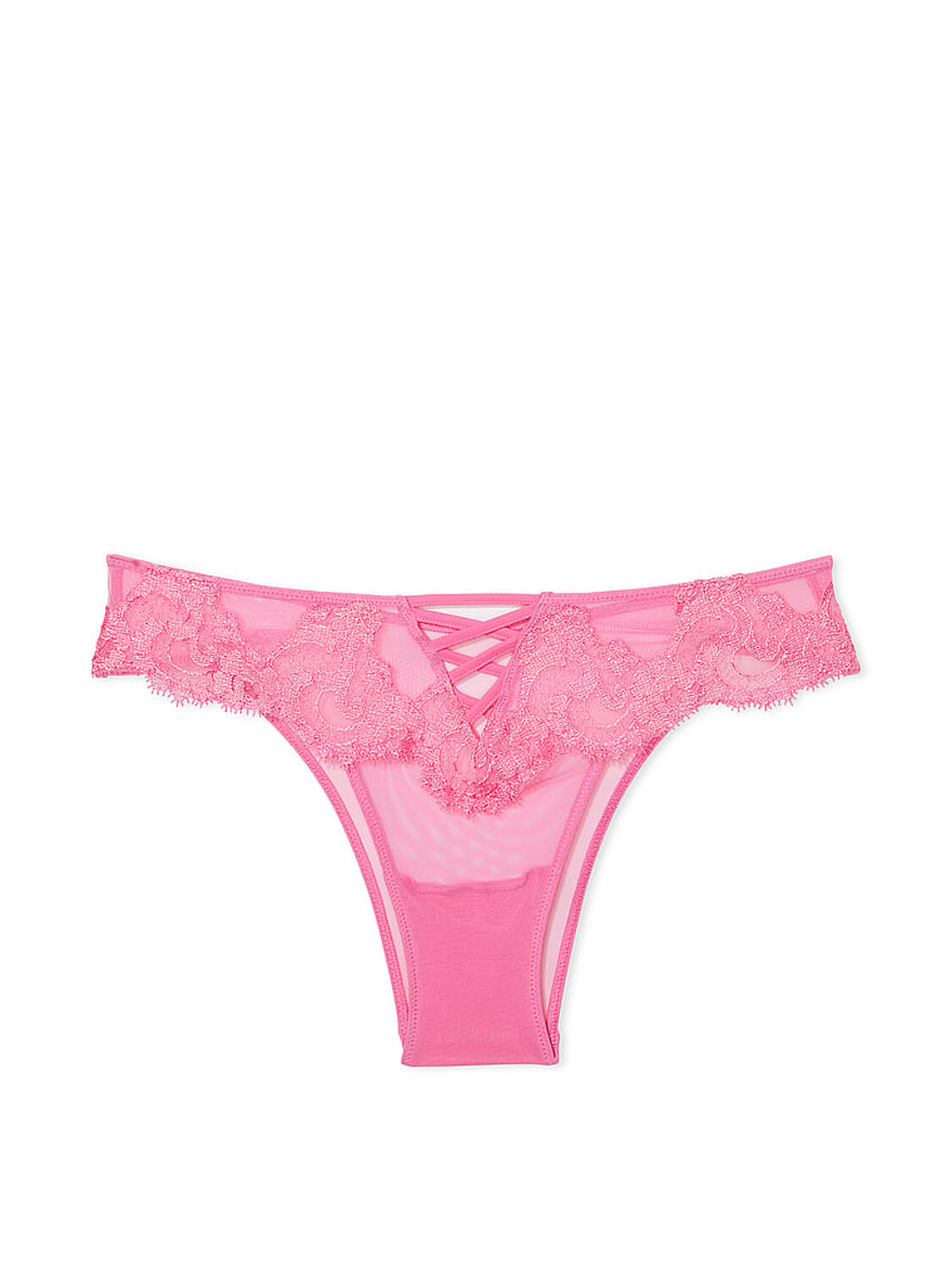 vs Dream Angels Boho Floral Embroidery Brazilian Panty Tickled Pink 3 of 4 