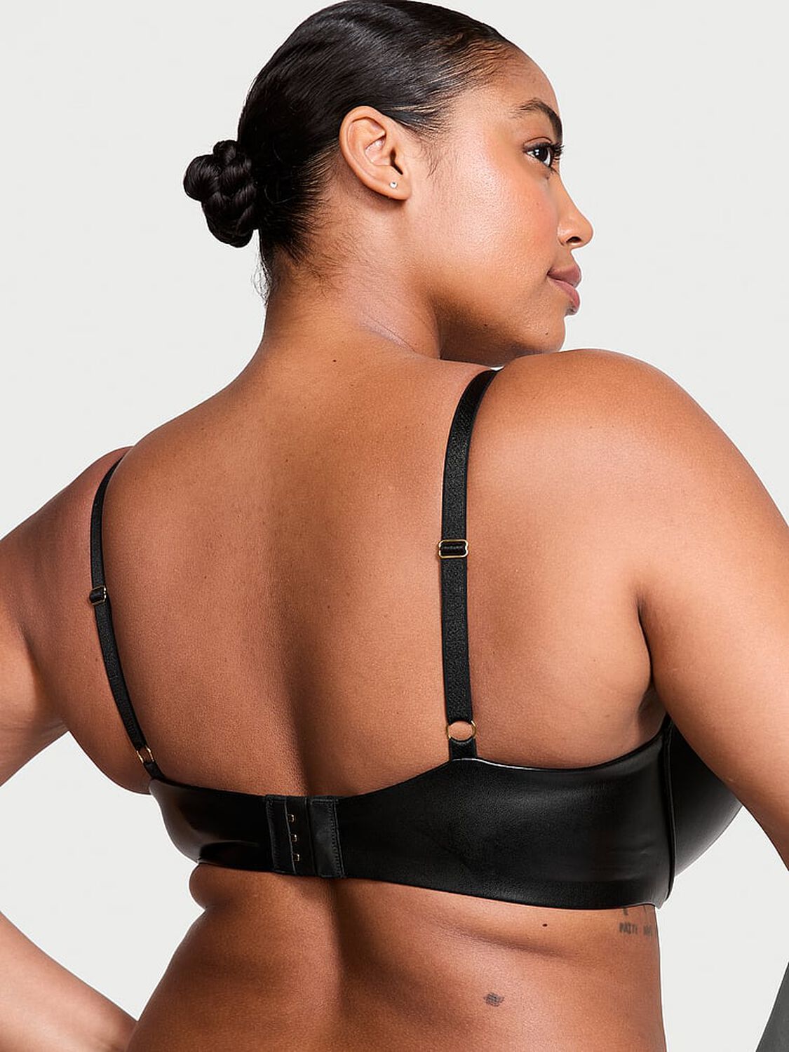 vs Very Sexy Bombshell Add-2-Cups Faux Leather Push-Up Bra 2 of 4 