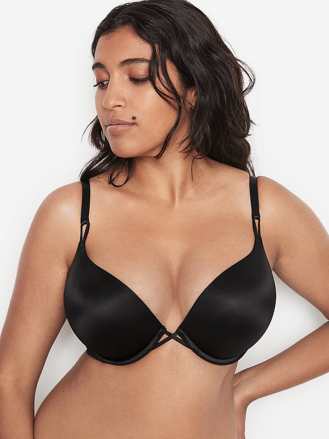 vs Very Sexy Bombshell Smooth Add-2-Cups Push-Up Bra Black 1 of 5 