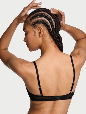 Rose Lace Unlined Low-Cut Demi Bra