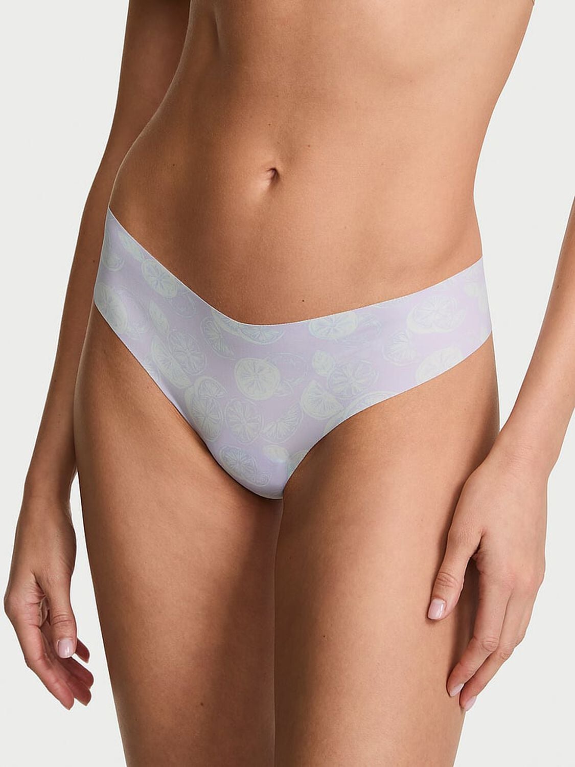 vs No-Show No-Show Thong Panty Belle Flower Lemon 1 of 2 