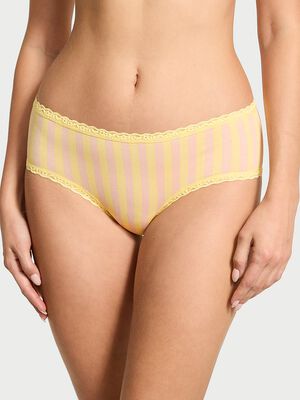 Cotton Lace-Waist Cheeky Panty