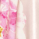 Peony Satin Short Robe, Faint Pink, swatch