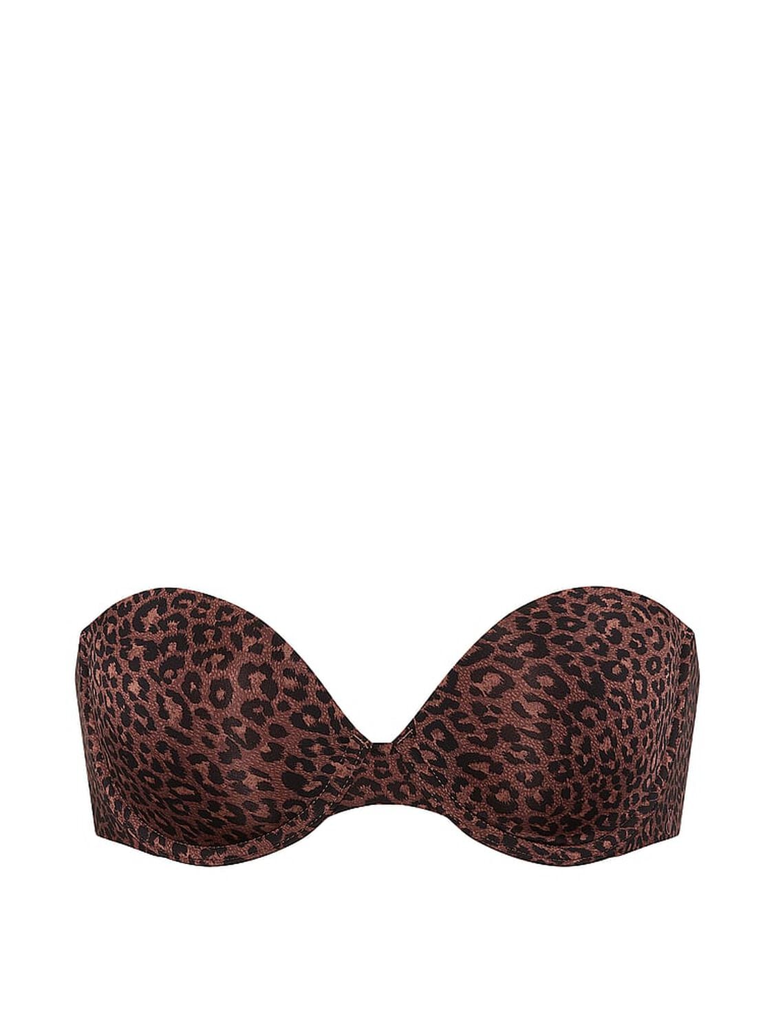 vs Invisible By Victoria&rsquo;s Secret Lightly Lined Strapless Bra Ganache Leopard 4 of 4 