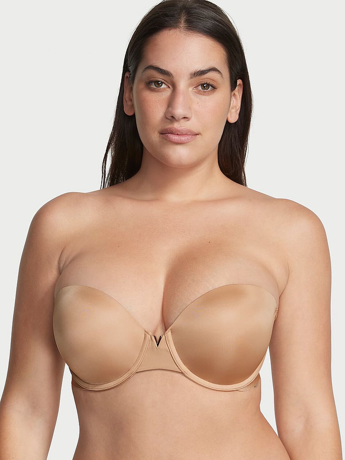 vs Victoria's Secret Bare Illusions Smooth Uplift Strapless Bra Praline 1 of 4 