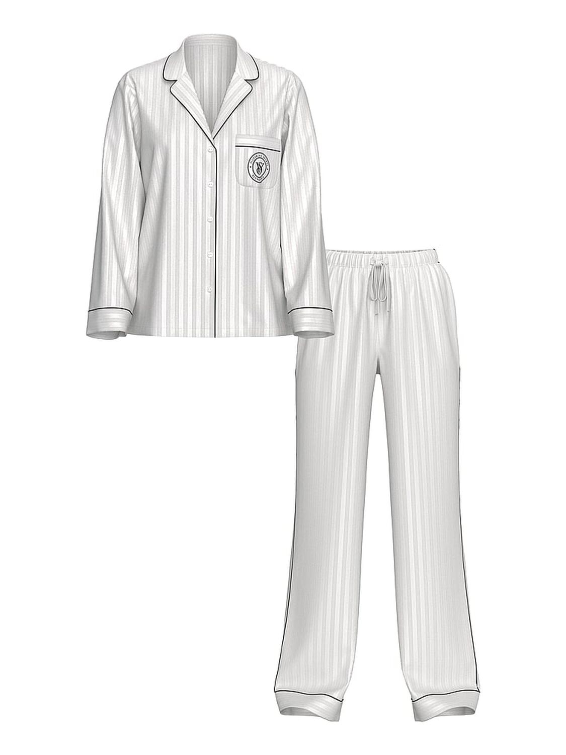 vs Victoria's Secret Glazed Satin Long Pajama Set 2 of 4 