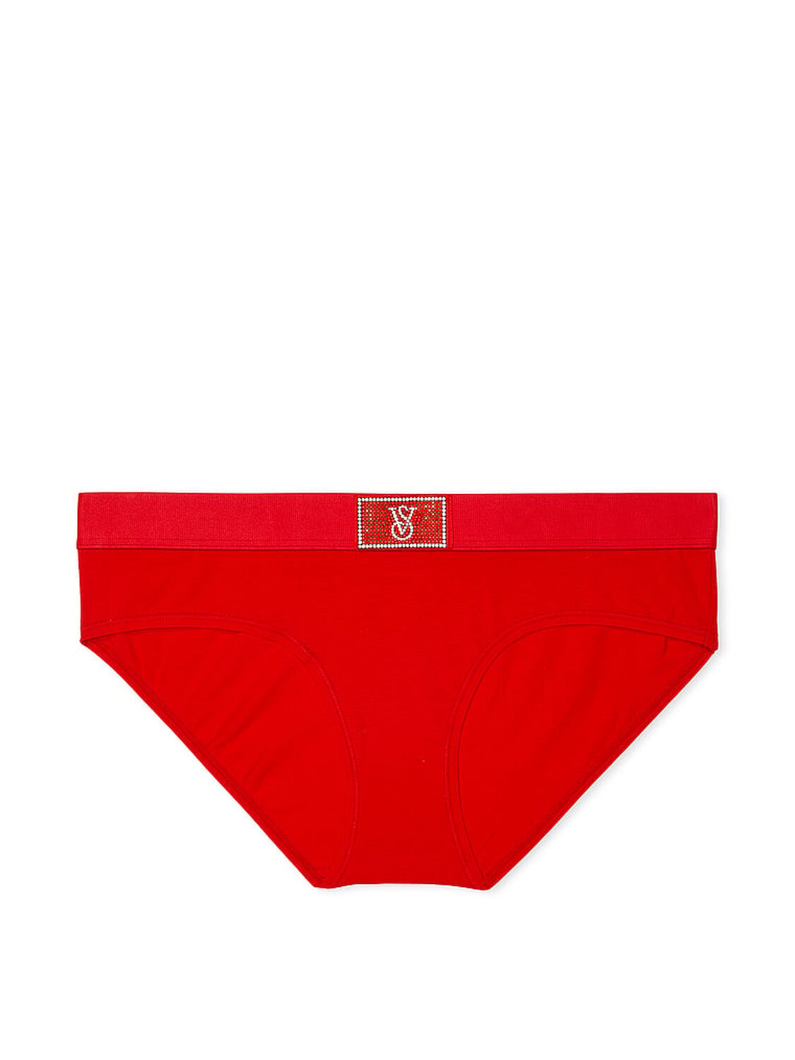 vs Cotton Logo Cotton Shine Patch Hiphugger Panty Lipstick 3 of 4 