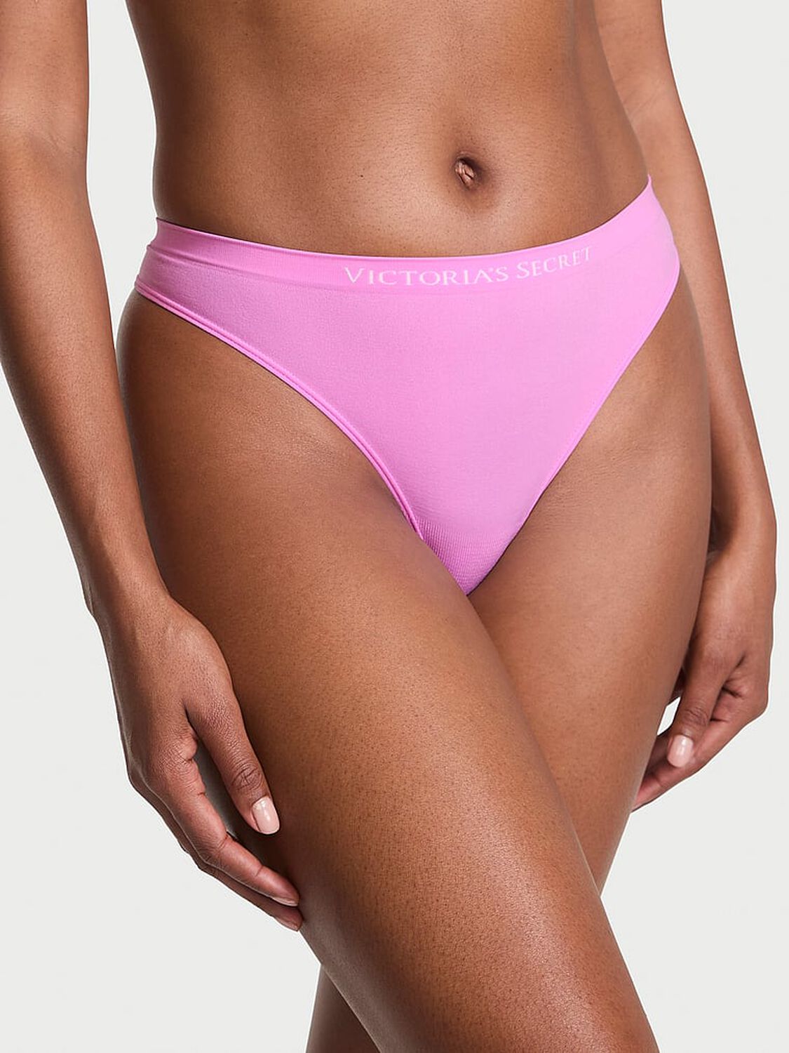 vs Seamless Seamless Thong Panty Lilac Shimmer 3 of 3 