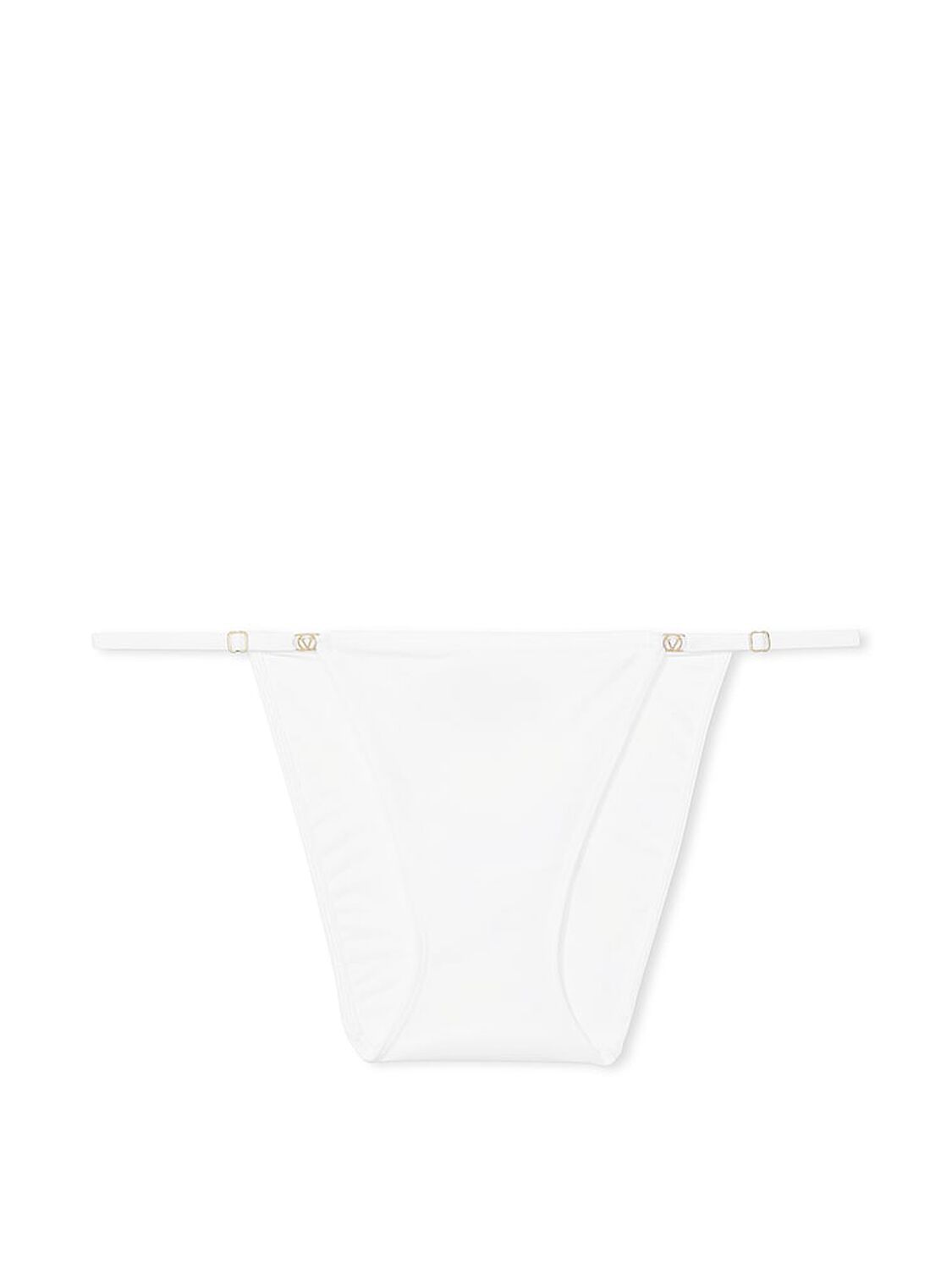vs Dream Angels Smooth Adjustable String Bikini Panty Vs White 3 of 4 