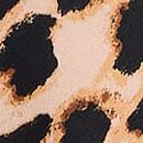 Shine Strap Satin Slip, Leopard, swatch