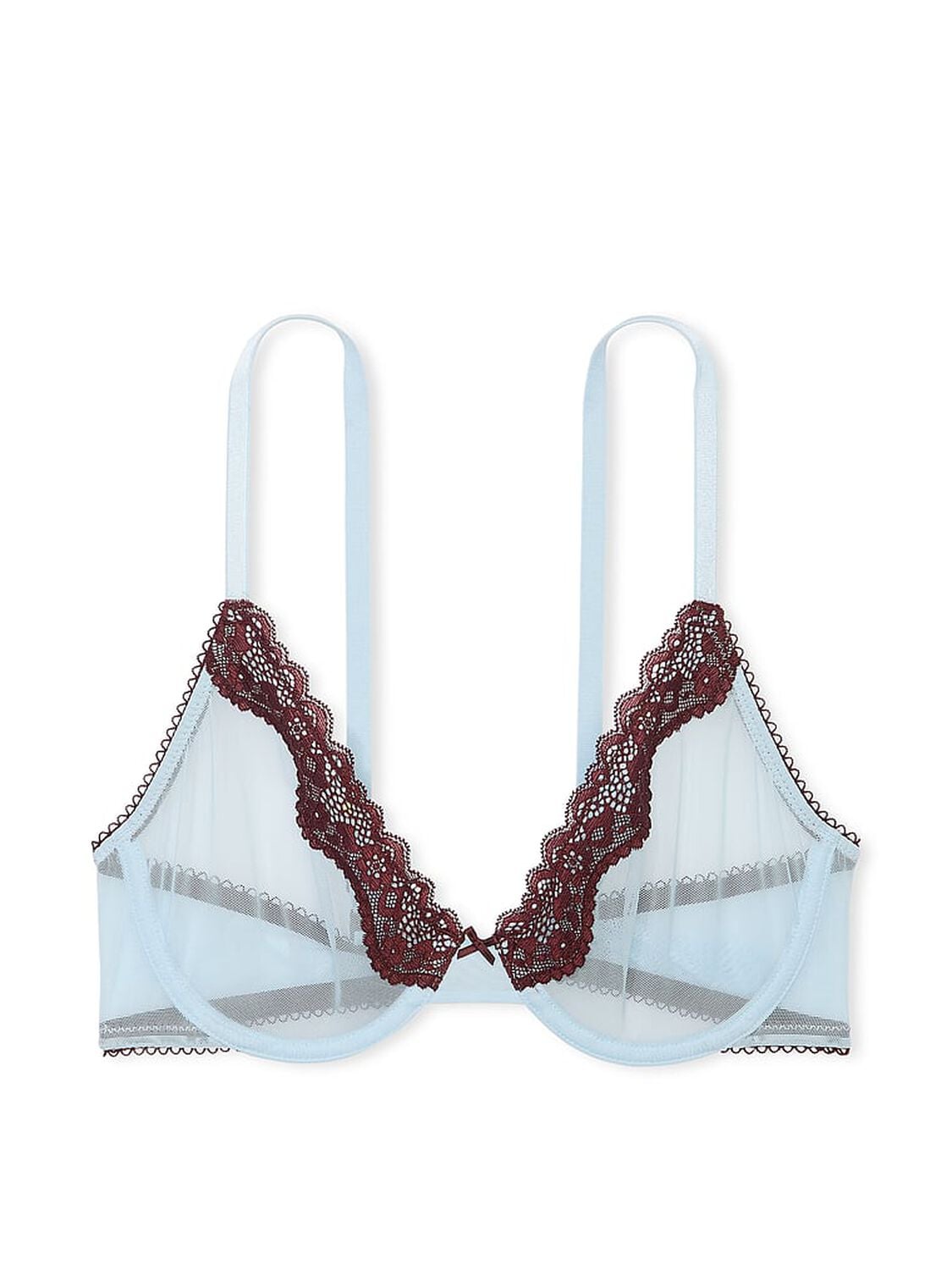 vs Victoria's Secret Tease Unlined Demi Bra Light Blue 2 of 4 